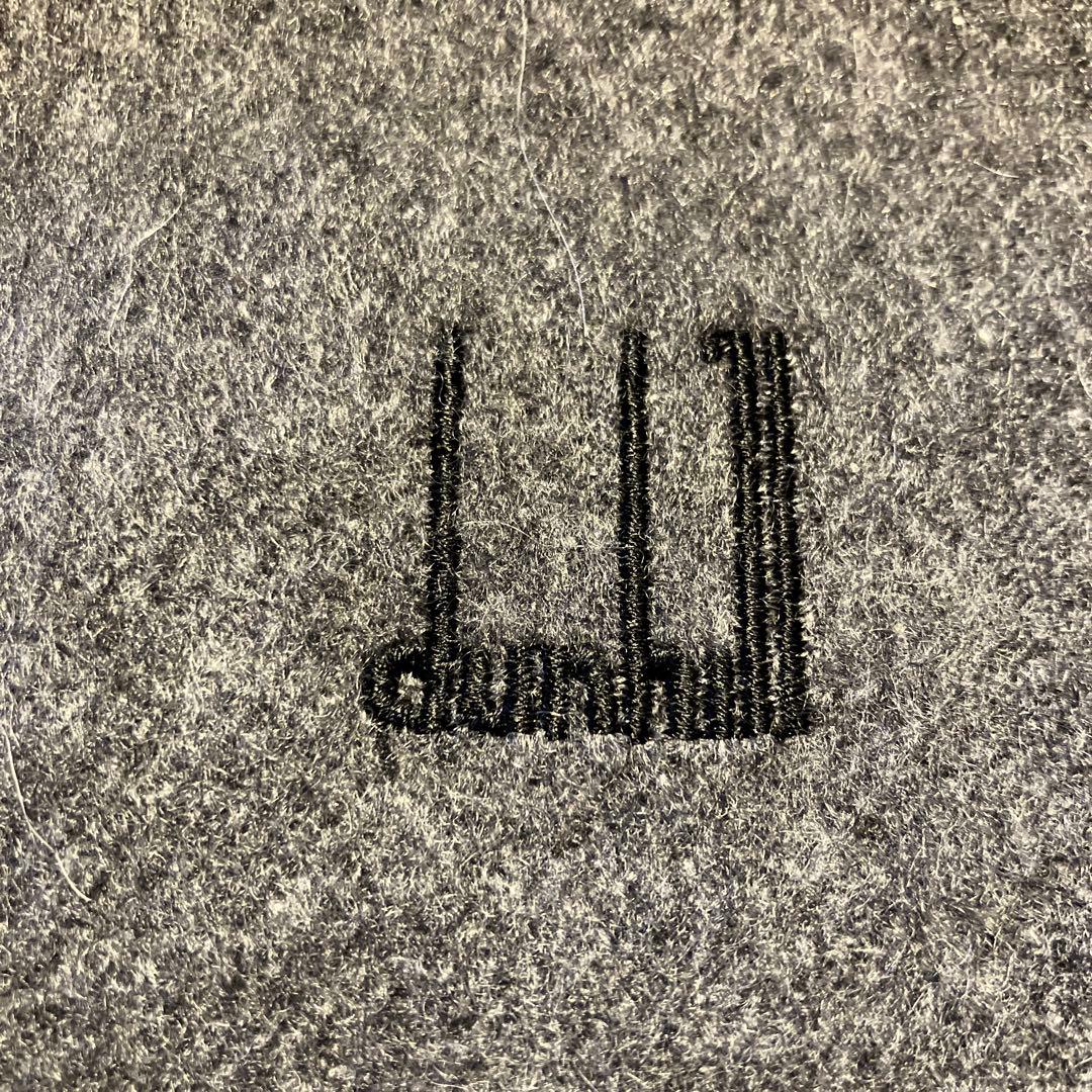 カシミヤ100% dunhillダンヒルマフラー グレー スコットランド製