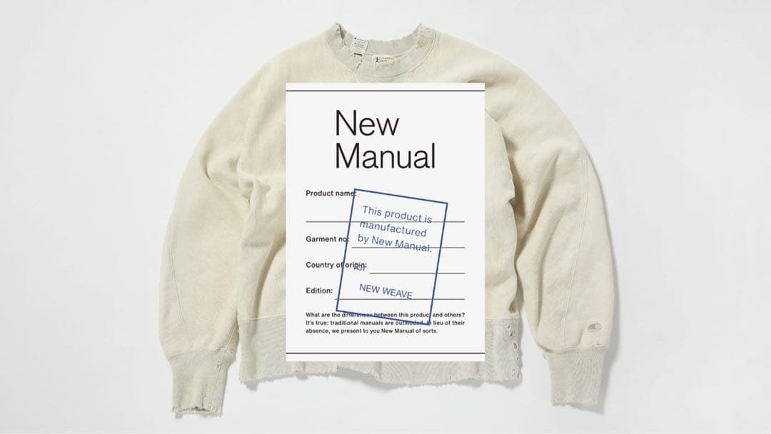 N.HOOLYWOOD × Champion x New Manual Champion × NEW MANUAL x N.HOOLYWOOD】 2025/3/22(Sat) RELEASE. Item