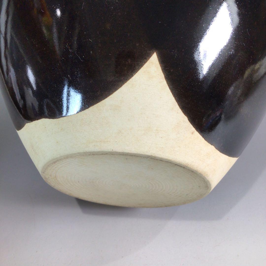 P112 飾壷 『平安 万代草山造』『茶壷』 共箱 茶道具