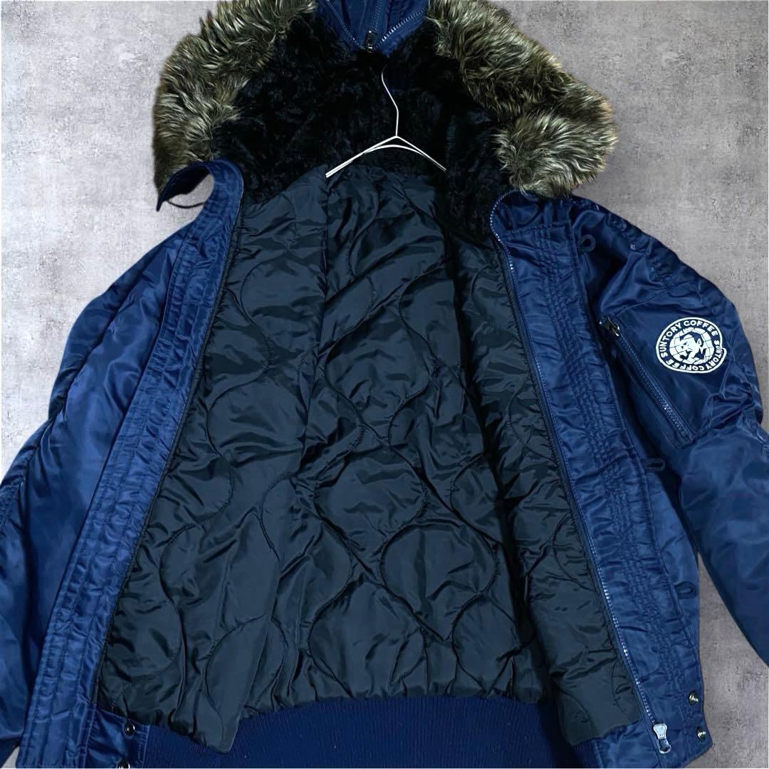 美品 サントリー BOSS ボスジャン N-2Bネイビー フライトジャケット