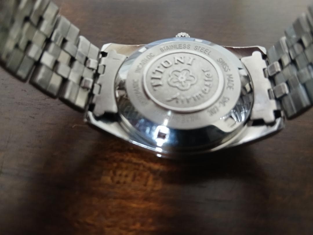 ③【TITONI】エアマスター25石 自動巻き 訳あり - メルカリ