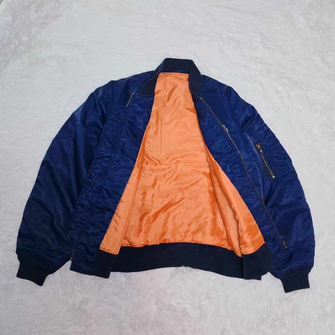 激レア BOSS COFFEE 90's ボスジャン MA-1 M サイズ 青 - メルカリ