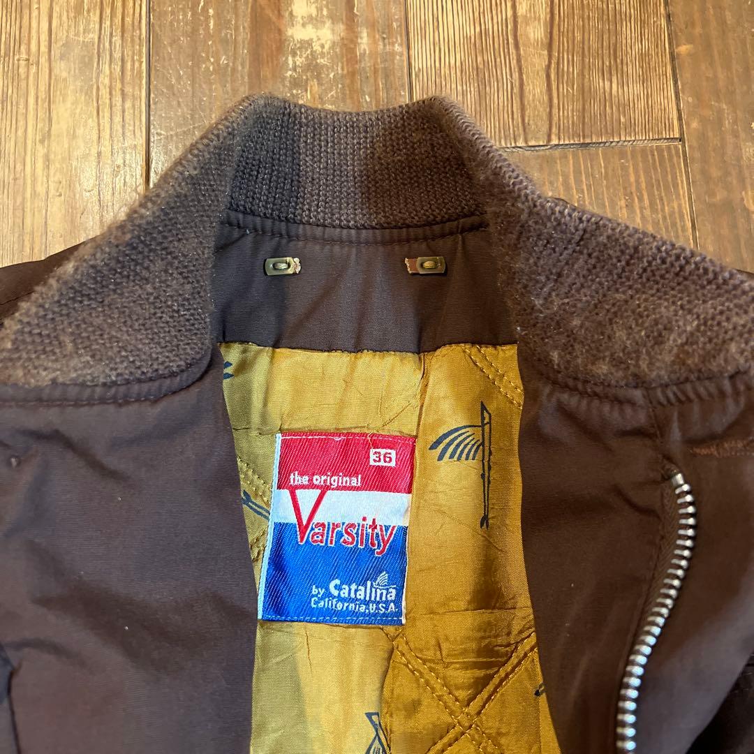 70s ☆Catalina derbyjacket brown☆36 - メルカリ