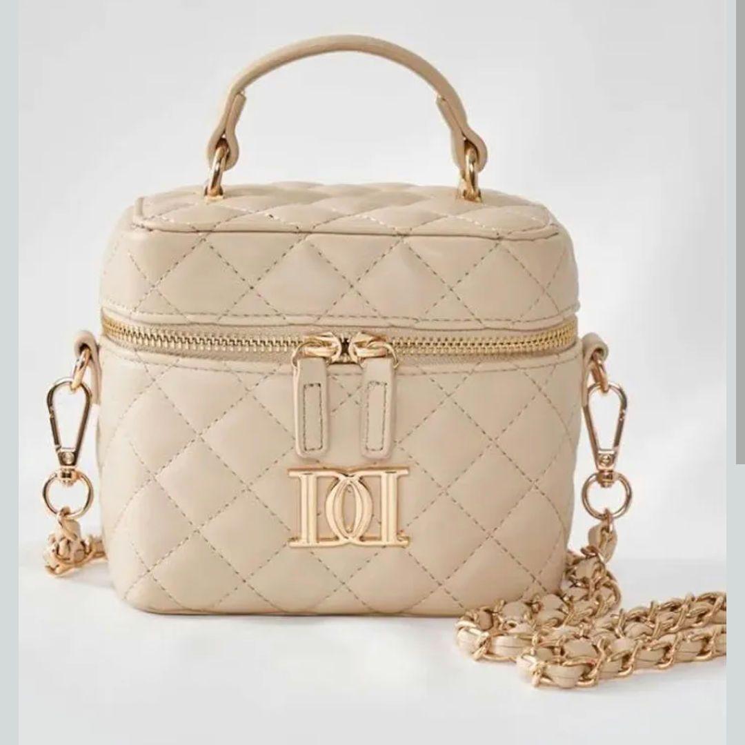Darich キルティング スクエア ミニバッグ バニティ ゴールドパーツ
