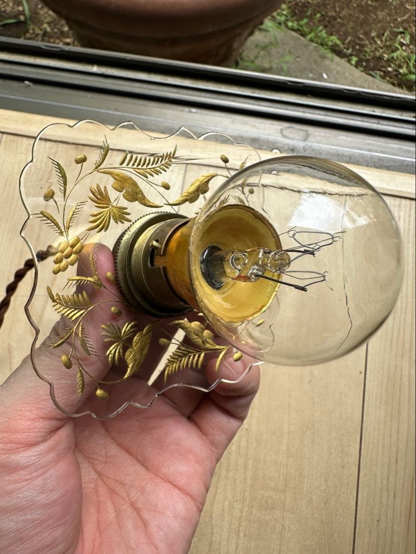 1900年代初頭 フランス アンティーク 金箔で絵付けされた美しい