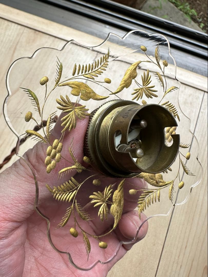 1900年代初頭 フランス アンティーク 金箔で絵付けされた美しい