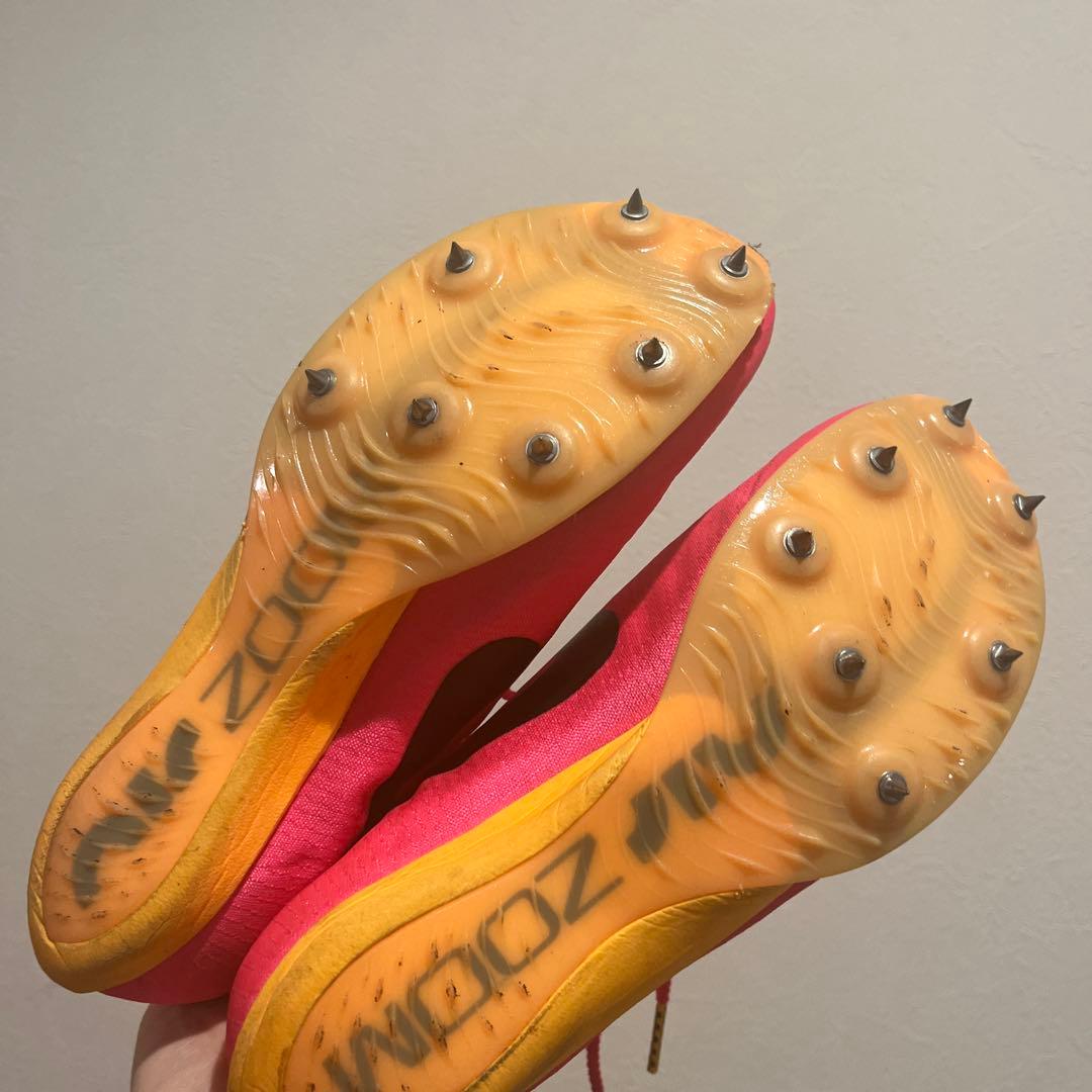 Nike マックスフライ・ピンク スパイクシューズ・短距離・ナイキ