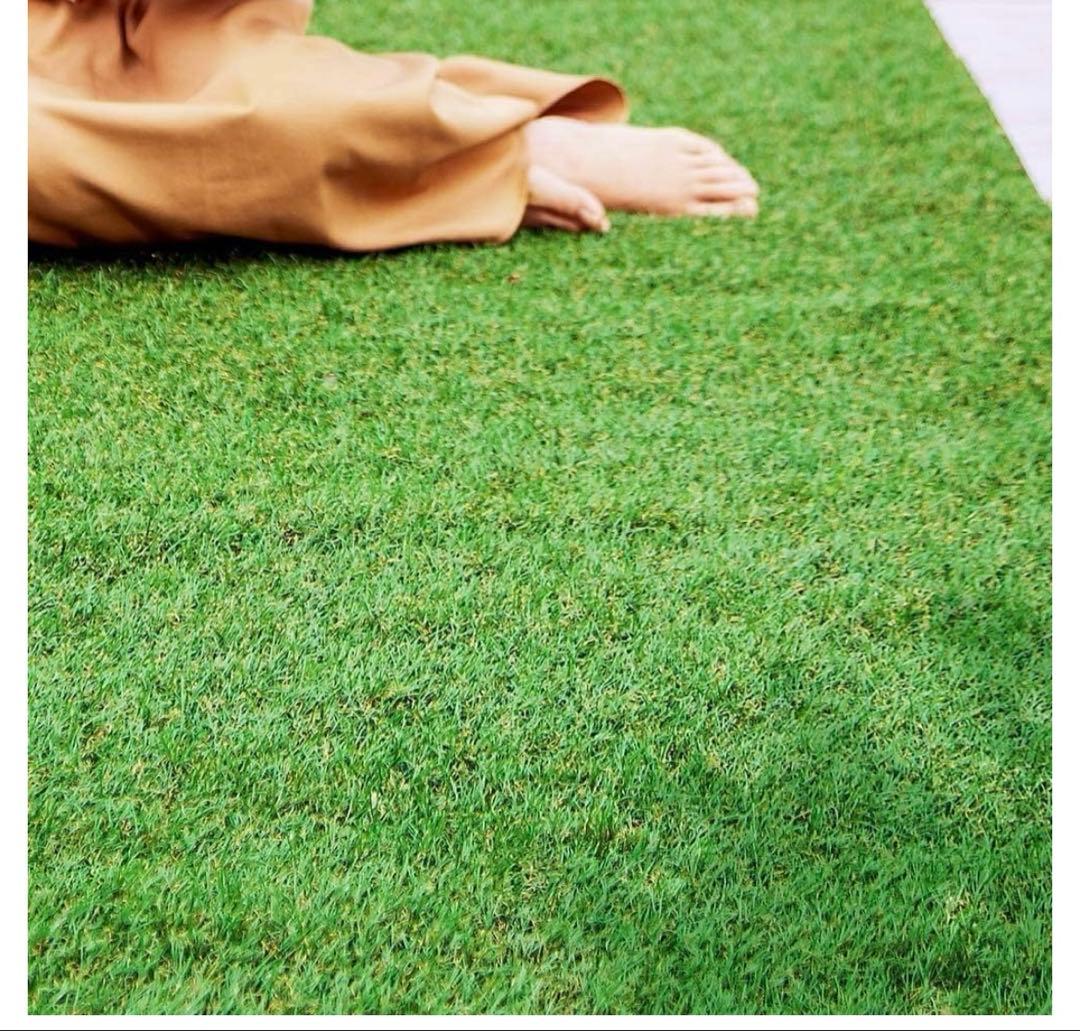 アイリスオーヤマ　防草シート付き人工芝　2m×2.9m 緑色 人工芝 高品質