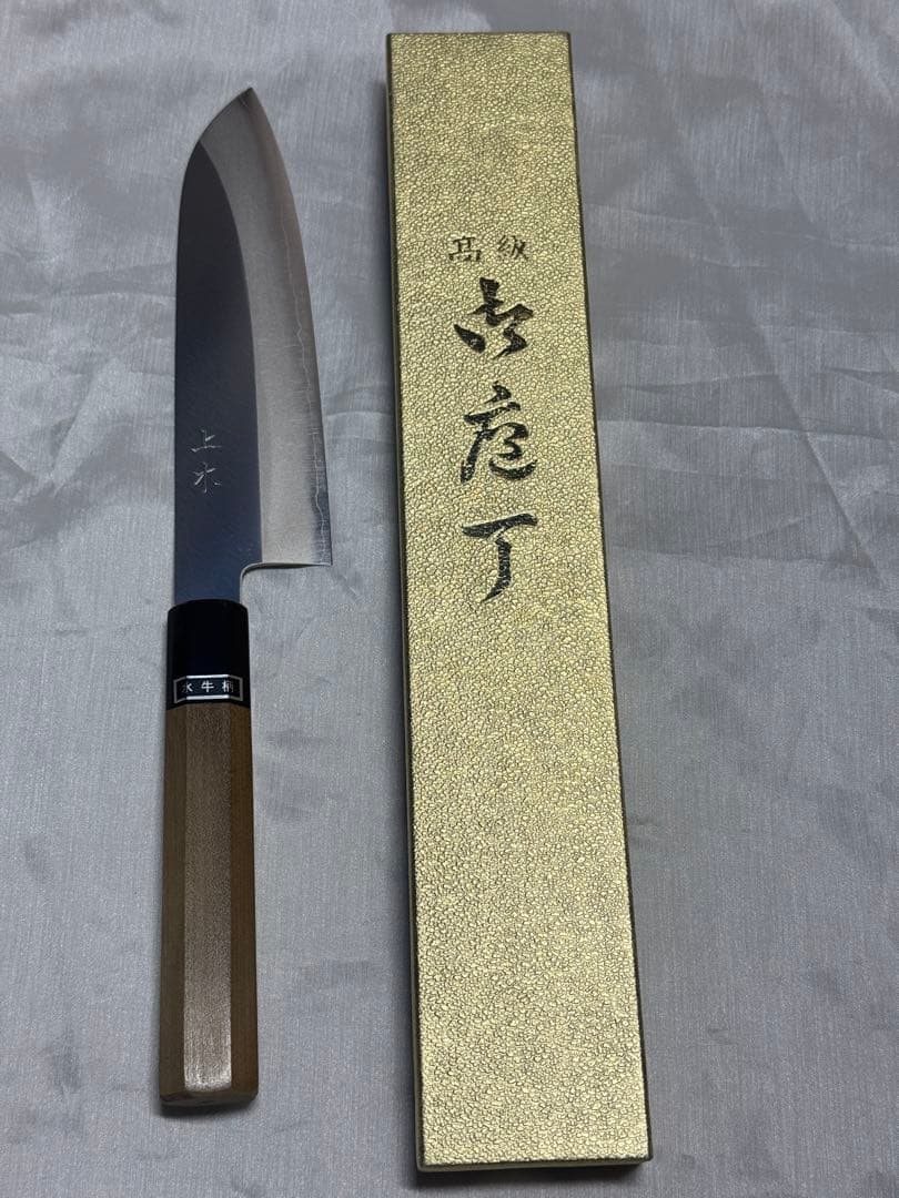 堺佑助造　銀三　包丁　水牛柄　上木 堺佑助造 銀三 包丁 水牛柄 - メルカリ