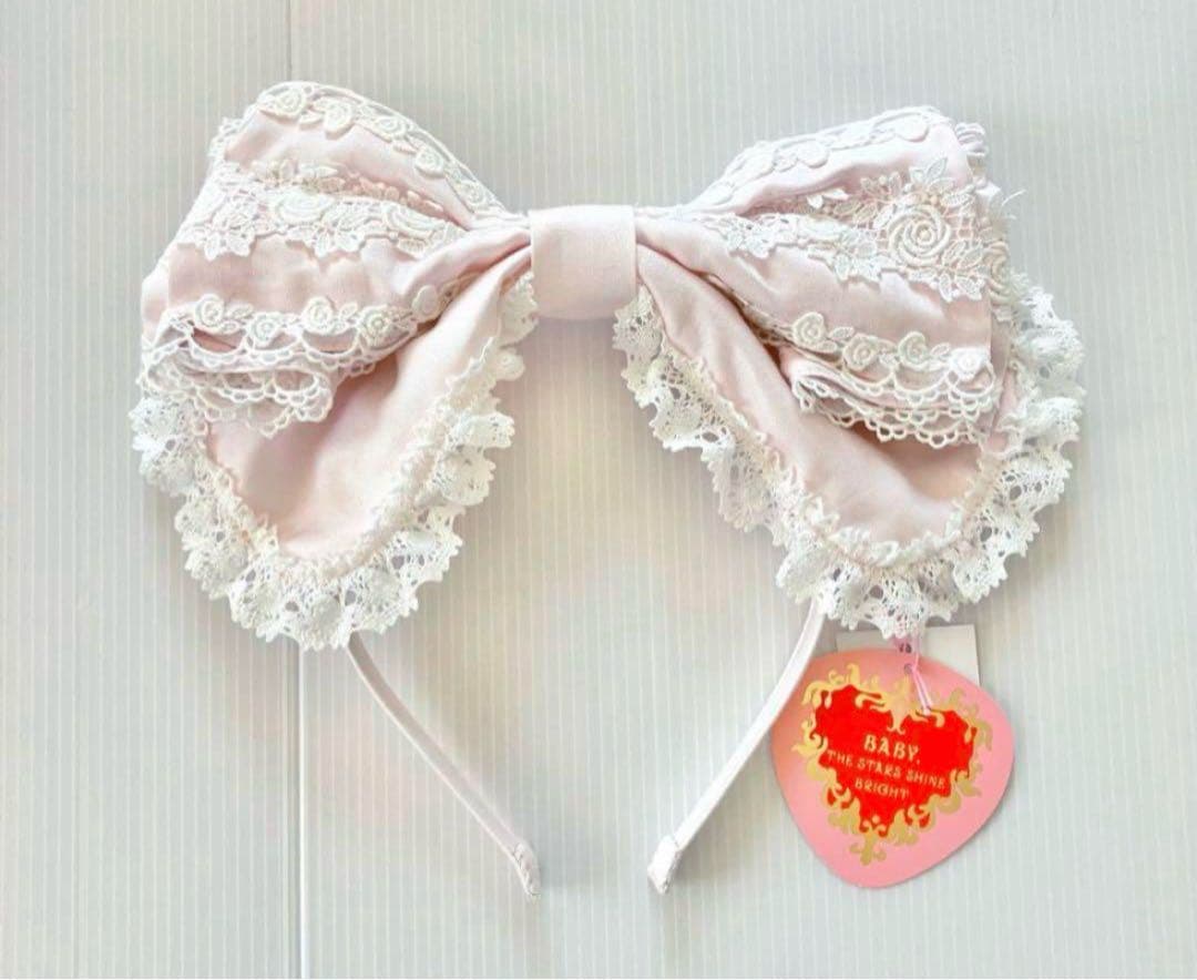 BABY, キャメロンカチューシャ ピンク 綿サテン ロリィタ 下妻物語 新品 USED】キャメロンカチューシャ | BABY, THE STARS SHINE BRIGHT