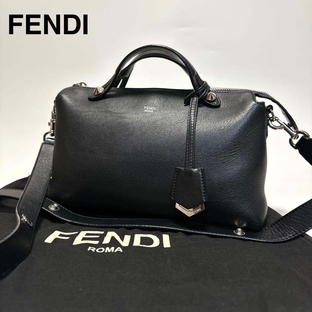 u25【極美品】保存袋付フェンディバイザウェイ　ミディアム黒2wayショルダー. FENDI（フェンディ） ショルダーバッグ BY THE WAY バイザウェイ