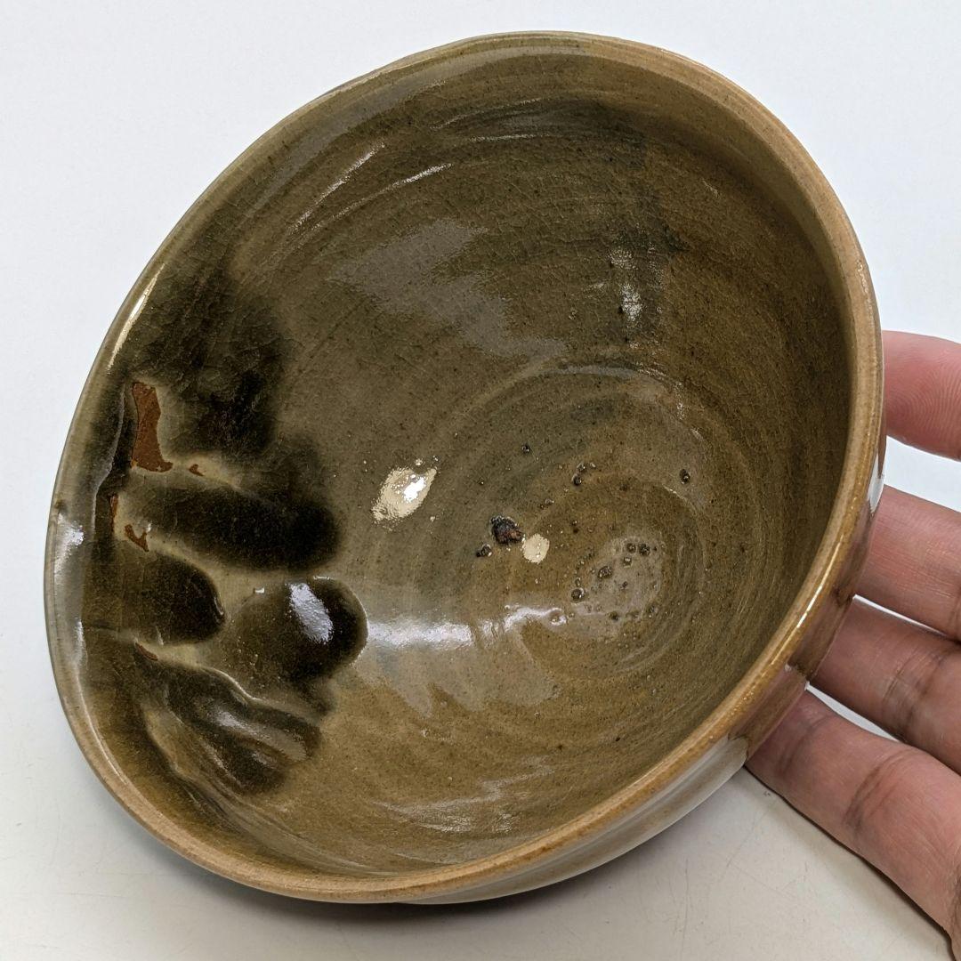 岡山県重要無形文化財 黒井千左 虫明焼 茶盌「静岡」 合箱