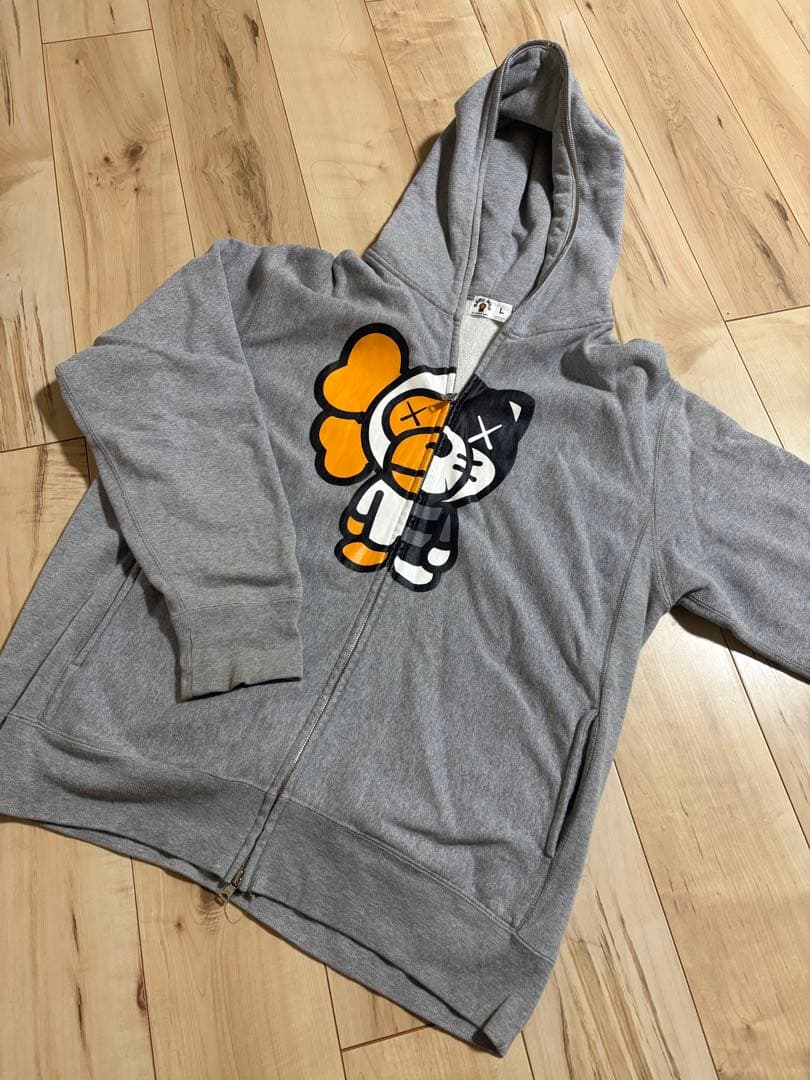 【NIGO期・コラボ】エイプ×KAWS　スウェット パーカー　マイロ プリント BAPE × KAWS MILO pullover hoodie Navy a bathing ape NIGO Size M | eBay
