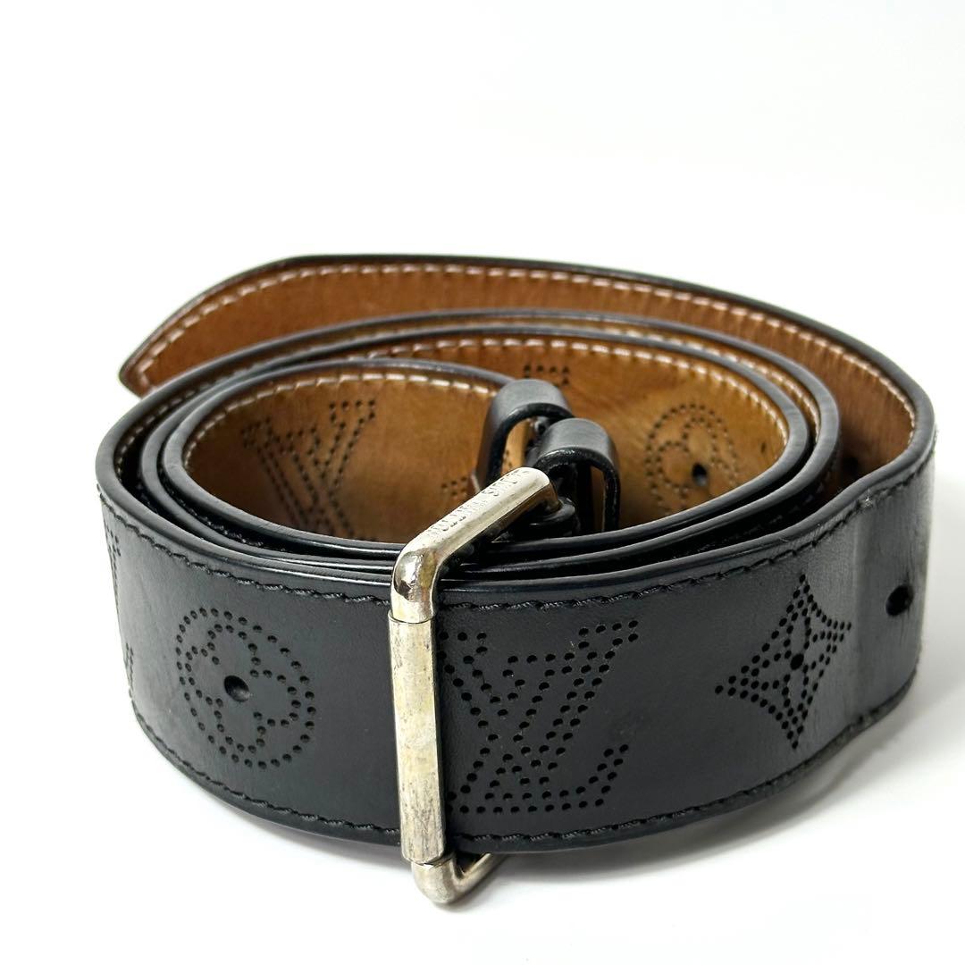 LOUIS VUITTON マヒナ パンチング レザー ベルト 黒M69319 LOUIS VUITTON（ルイ・ヴィトン） エピ サンチュール クラシック M6833