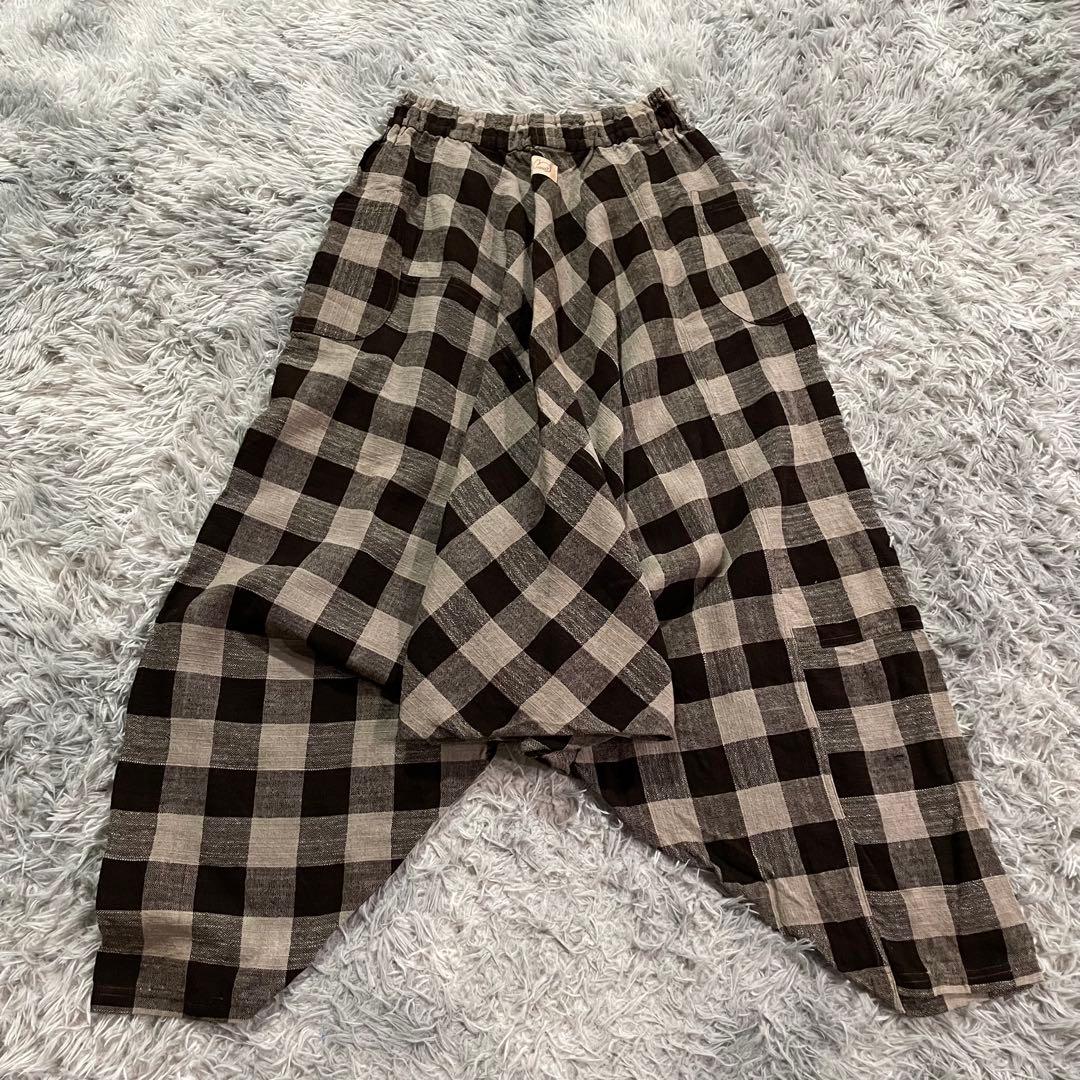 F】うさとの服 ♡ usaato ムササビパンツ チェック サルエル 希少