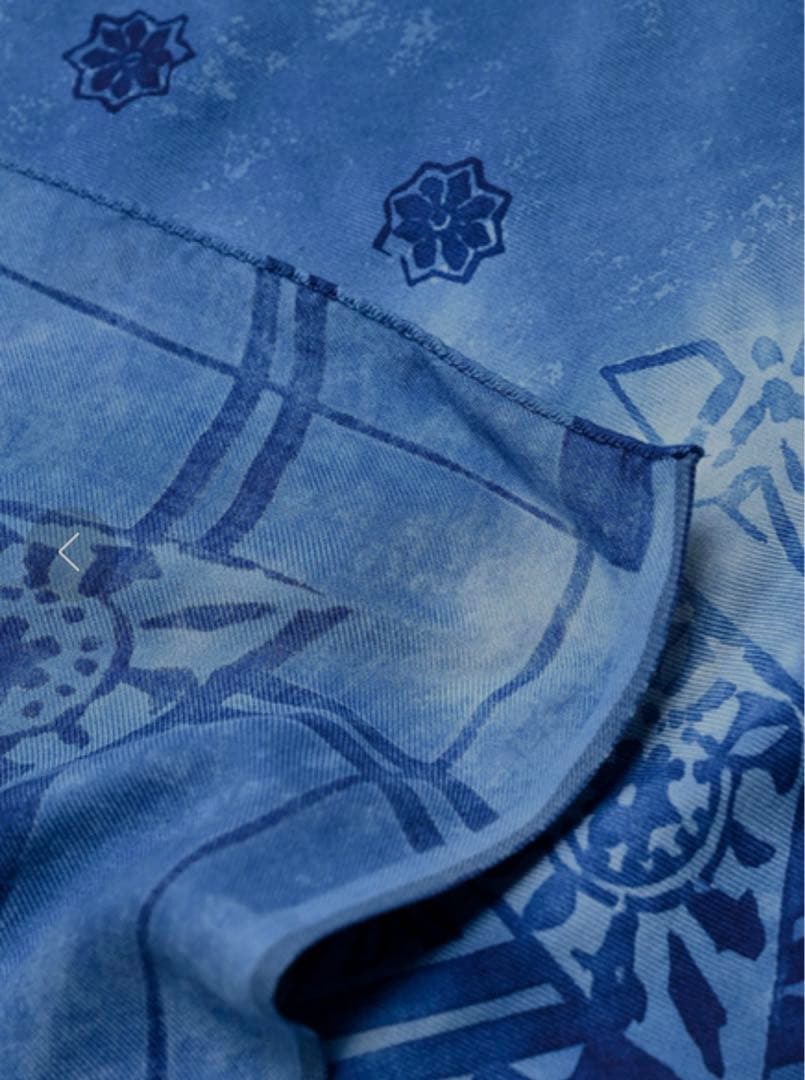 新品未使用45R 上質藍染シルクツイルセルビッチ風呂敷22000円 - メルカリ