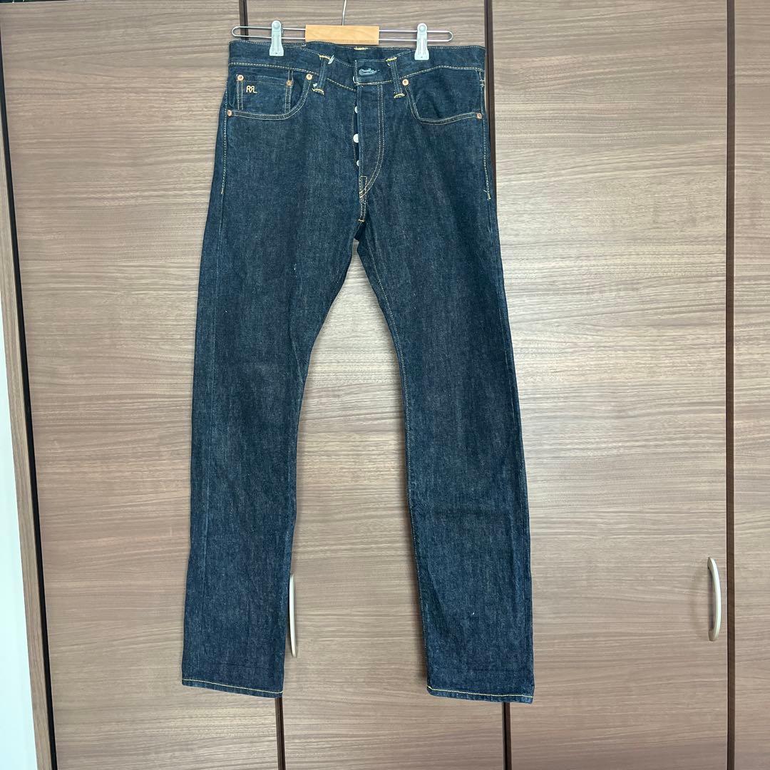 RRL ダークブルー ストレートデニム
