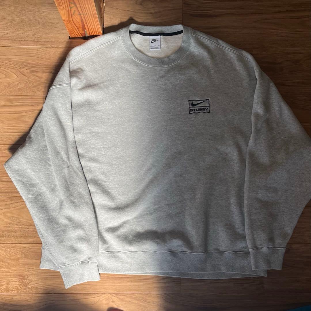 Ｌ*i様 Stussy x Nike Fleece Crew \"Grey\"