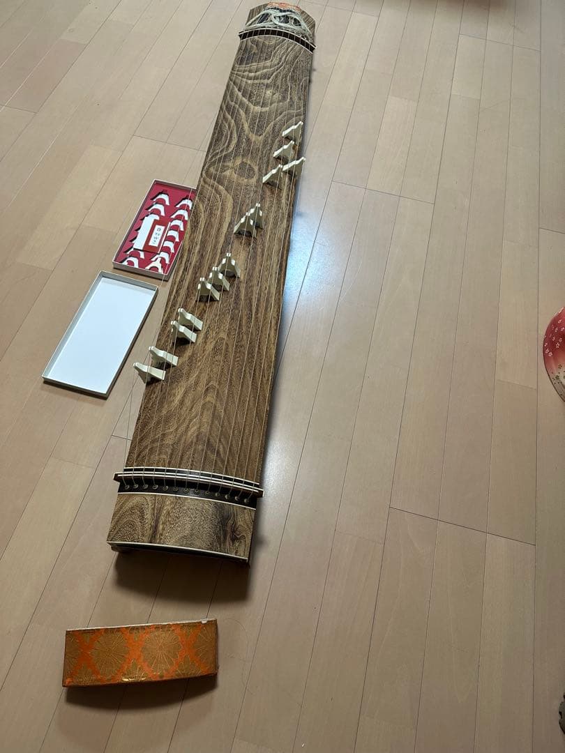 高級和琴/箏 13弦+琴柱、和楽器 弦楽器