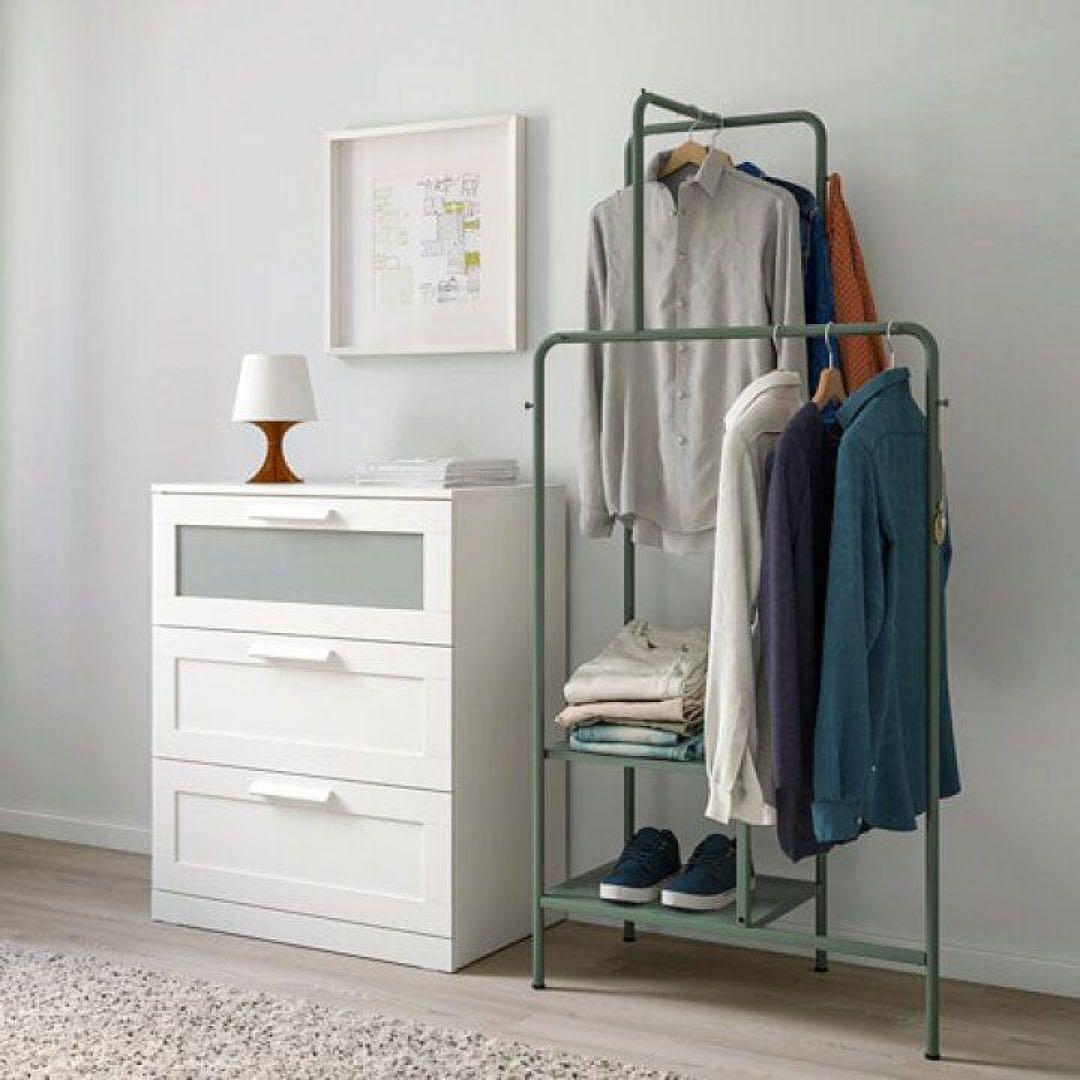 生産終了品】IKEA ニッケビー NIKKEBY ハンガーラック収納 - メルカリ