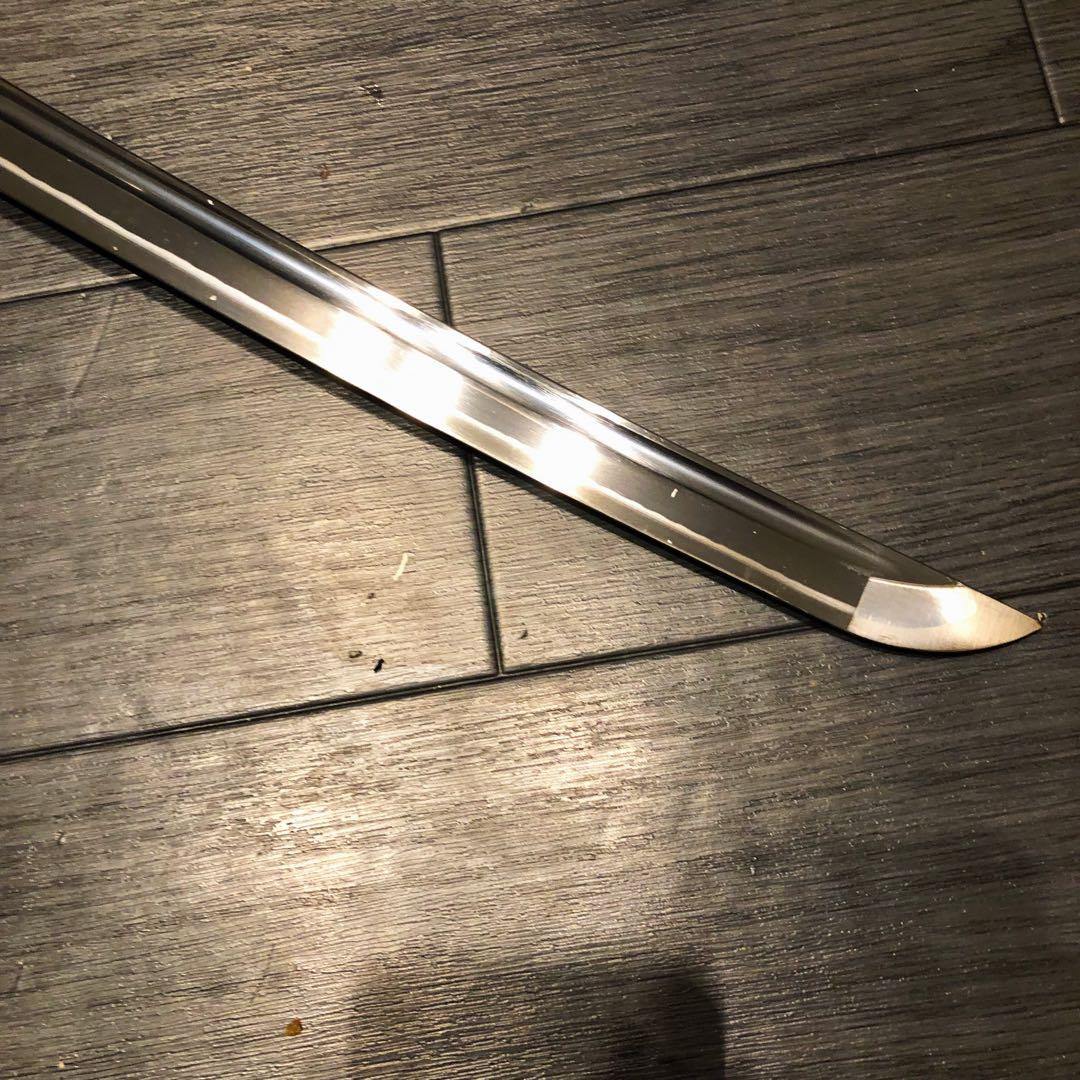 高級模造刀 樋有刀身 渋緑拵え 居合刀 太刀 本格模造刀