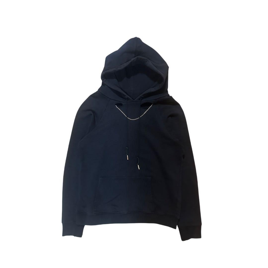 SAINT LAURENT 13AW デストロイチェーンパーカー サンローラン パリ 13AW デストロイチェーンスウェットパーカー