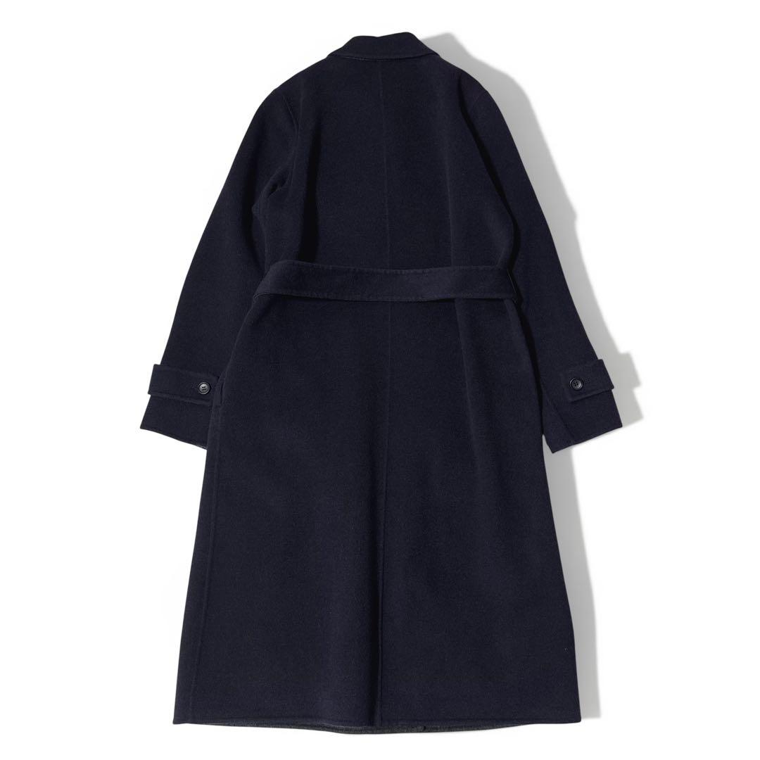 極美品✨️￥8.9万 セオリーリュクス ダブルフェイスコート ネイビー