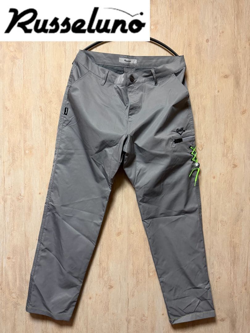 極美品】ラッセルノ ゴルフ パンツ 6 XL グレー 編み上げ ルチャスカル