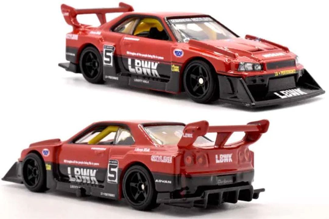 ホットウィール LBWK 日産スカイライン スーパーシルエット 2台 ルース
