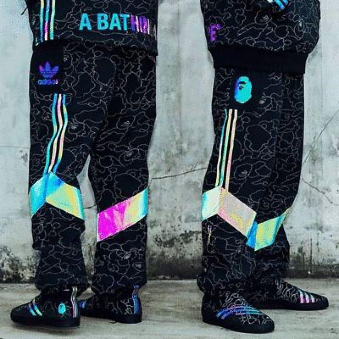 adidas APE パンツ　カモフラ　エイプ　アディダス　スノーボード　スノボ 雪山で光る！ アディダスとエイプのスノーボードウェア | GQ JAPAN