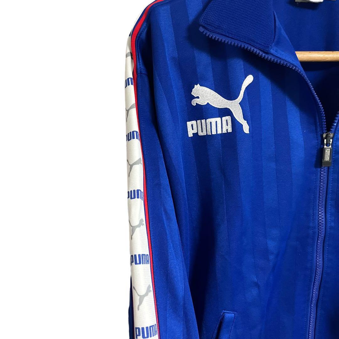 PUMA プーマ ジャージ トラックジャケット あいみょん 青 赤 刺繍 M