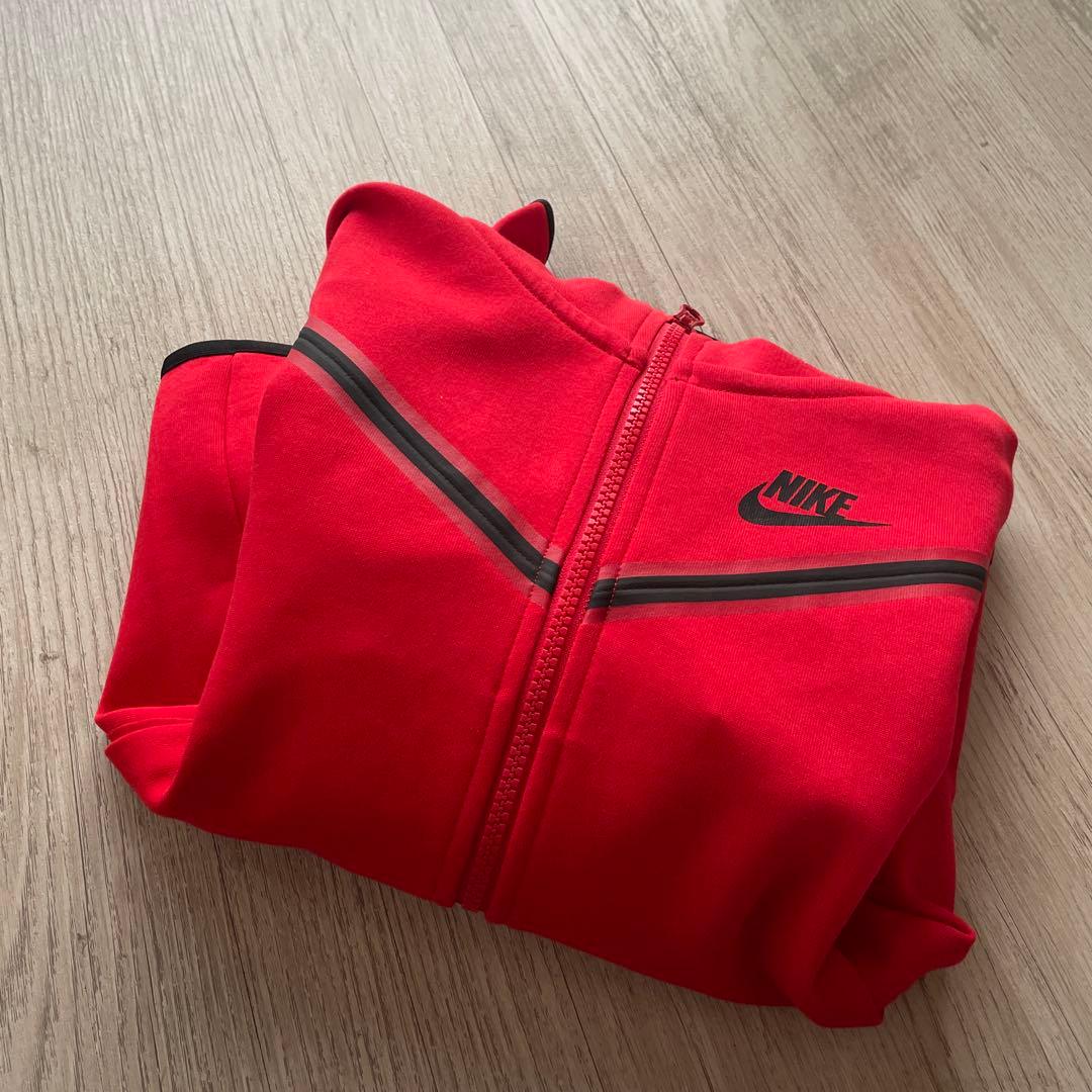 NIKEテックフリース赤XS レッド キッズ 最終値下げ - メルカリ