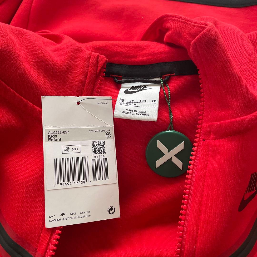 NIKEテックフリース赤XS レッド キッズ 最終値下げ - メルカリ