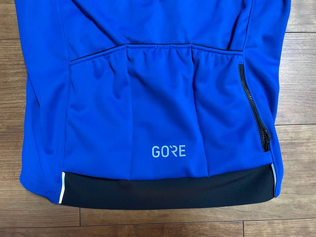 GORE サイクルジャケット GORE-TEX 青 S