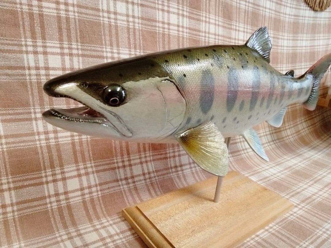 ハンドメイド 39cmヤマメ フィギュア レプリカ 魚釣り ルアー釣り