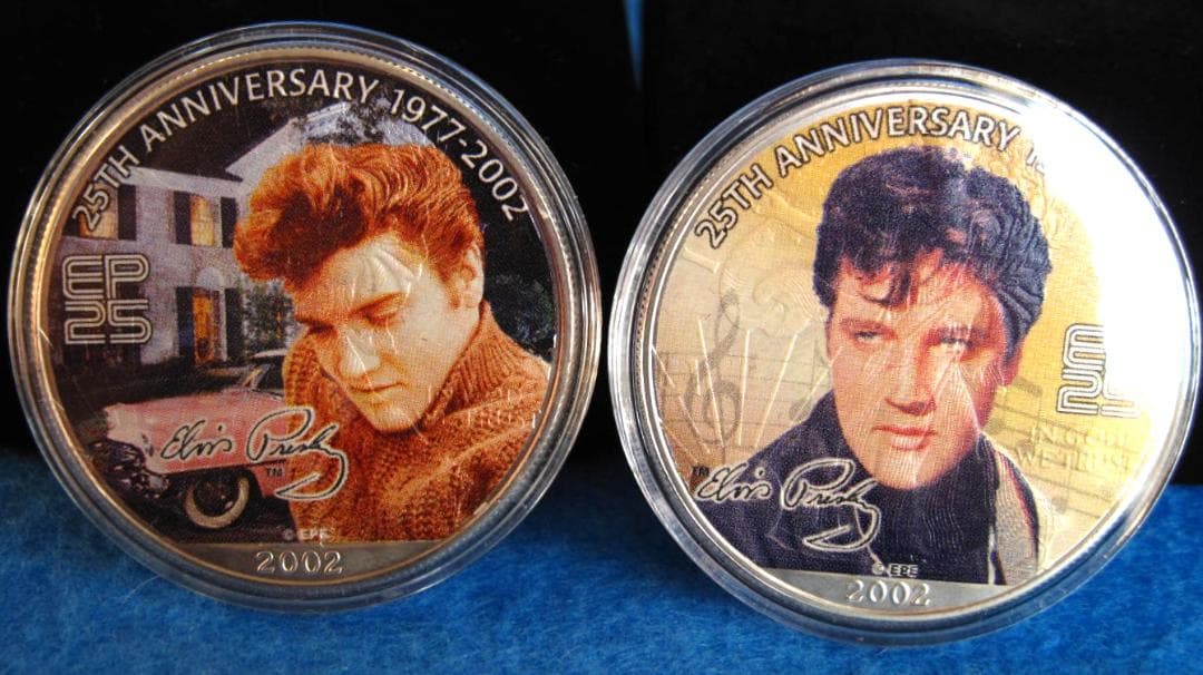 アメリカンシルバーイーグルカラー 1オンス銀貨 E・プレスリー25