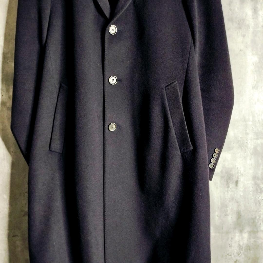 美品☆ラルディーニ ブートニエール 極上ウール チェスターコート 50