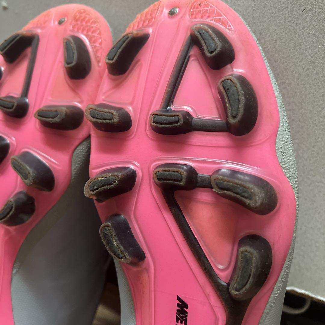 ナイキ マーキュリアル ヴェイパー X HG-Vグレー ピンク 27.5cm