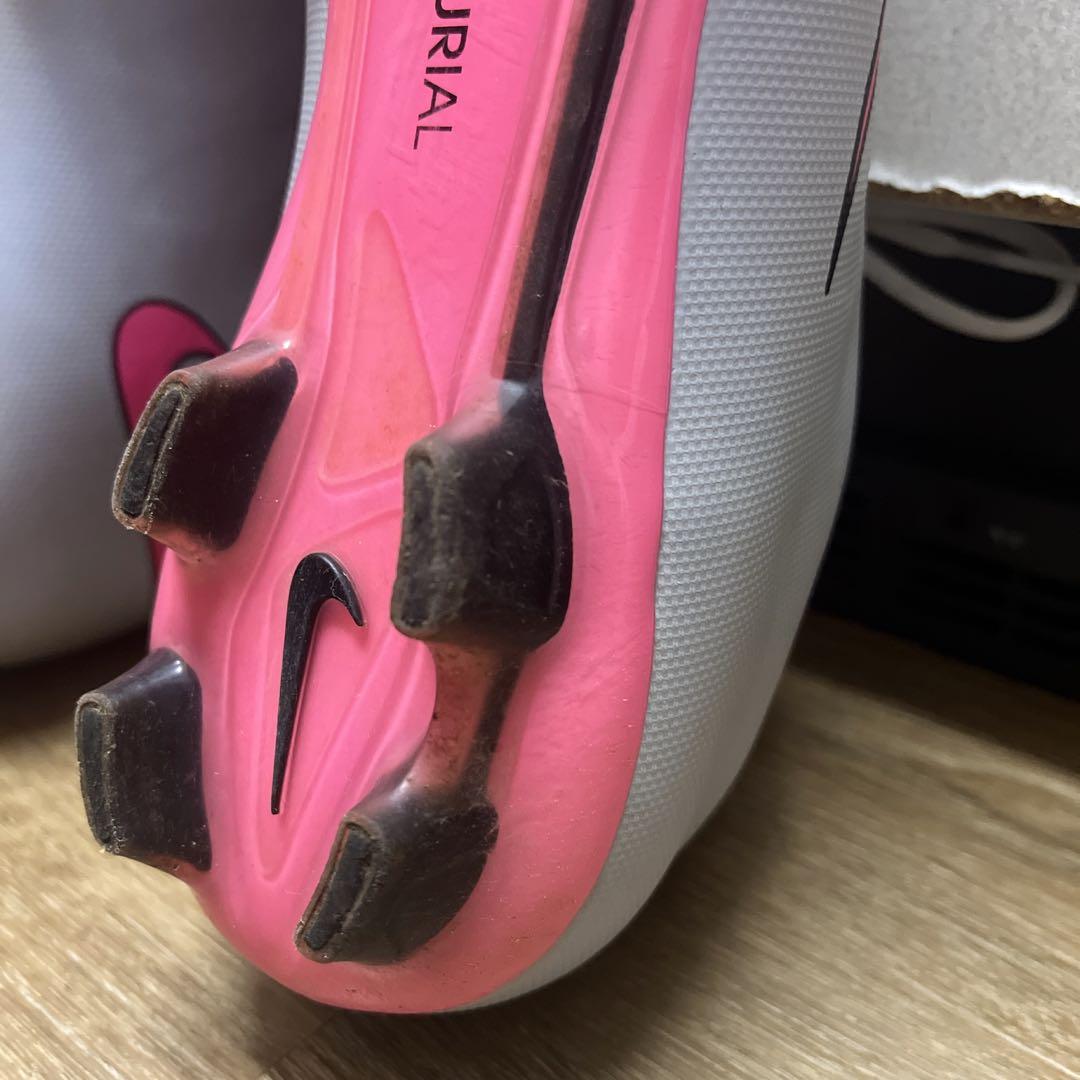 ナイキ マーキュリアル ヴェイパー X HG-Vグレー ピンク 27.5cm