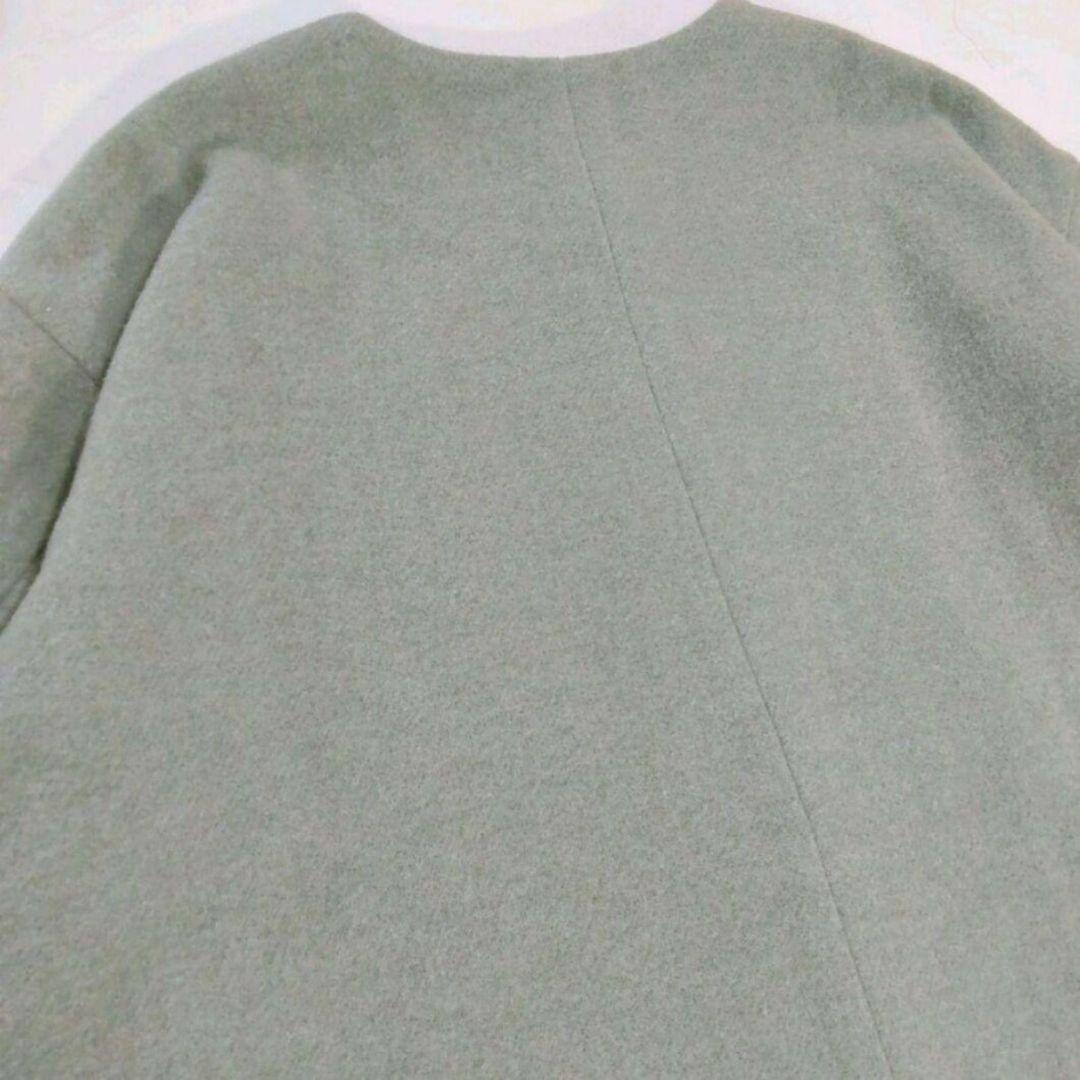 ツハル ウール混 袖口レースコート ミントカラー - メルカリ