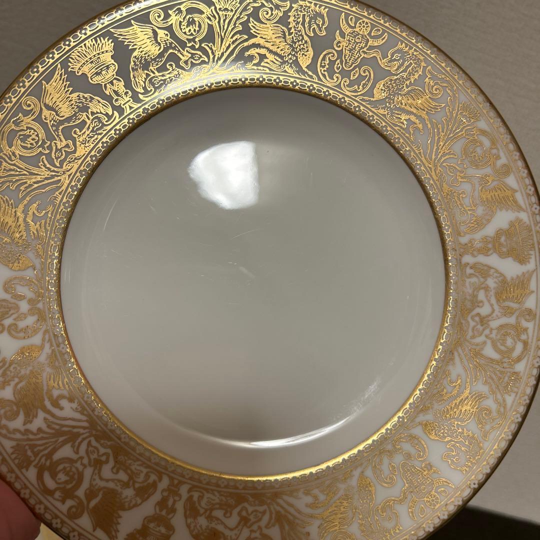 ウェッジウッド　フロレンティーン　ゴールド　デザートプレート　20.5cm
