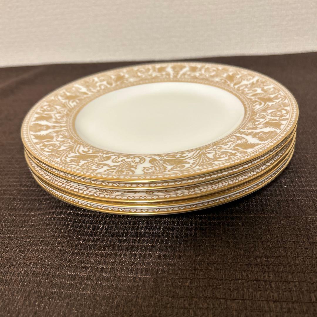 ウェッジウッド　フロレンティーン　ゴールド　デザートプレート　20.5cm