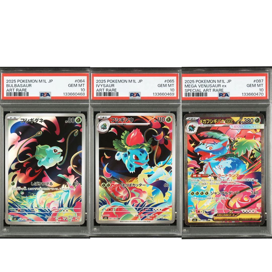 PSA10連番】フシギダネAR フシギソウAR メガフシギバナex SAR - メルカリ