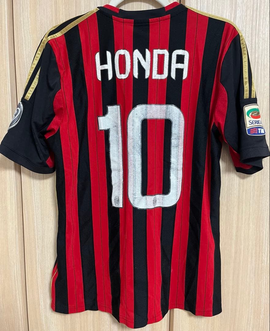 adidas セリエA ACミラン 本田圭佑 ユニフォーム Mサイズ - メルカリ