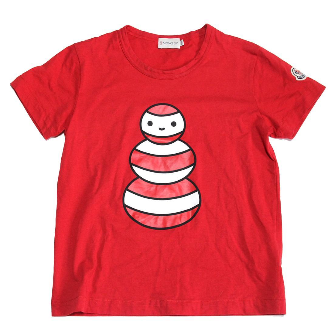 モンクレール キャラクター Tシャツ ロゴ 半袖 赤 レッド MONCLER