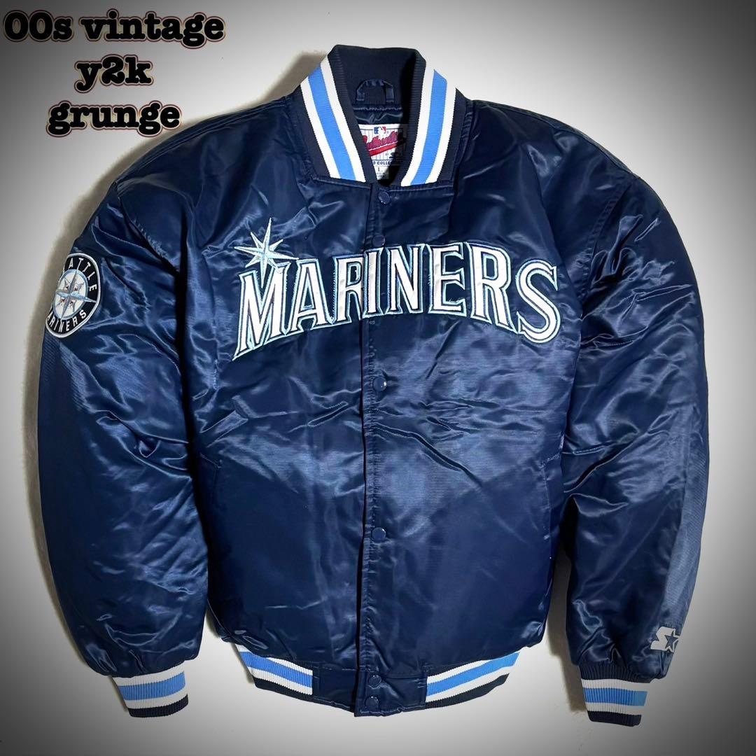 STARTER MLBマリナーズ ナイロン スタジャン ジャケット 楽天市場】90年代 スターター Starter MLB SEATTLE MARINERS シアトル