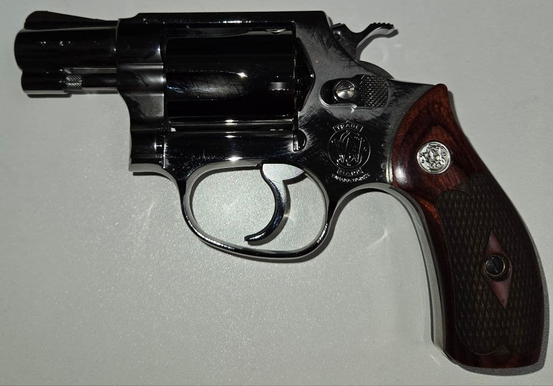 激安!タナカ S&W M36 トワイライトクローム 特注グリップ