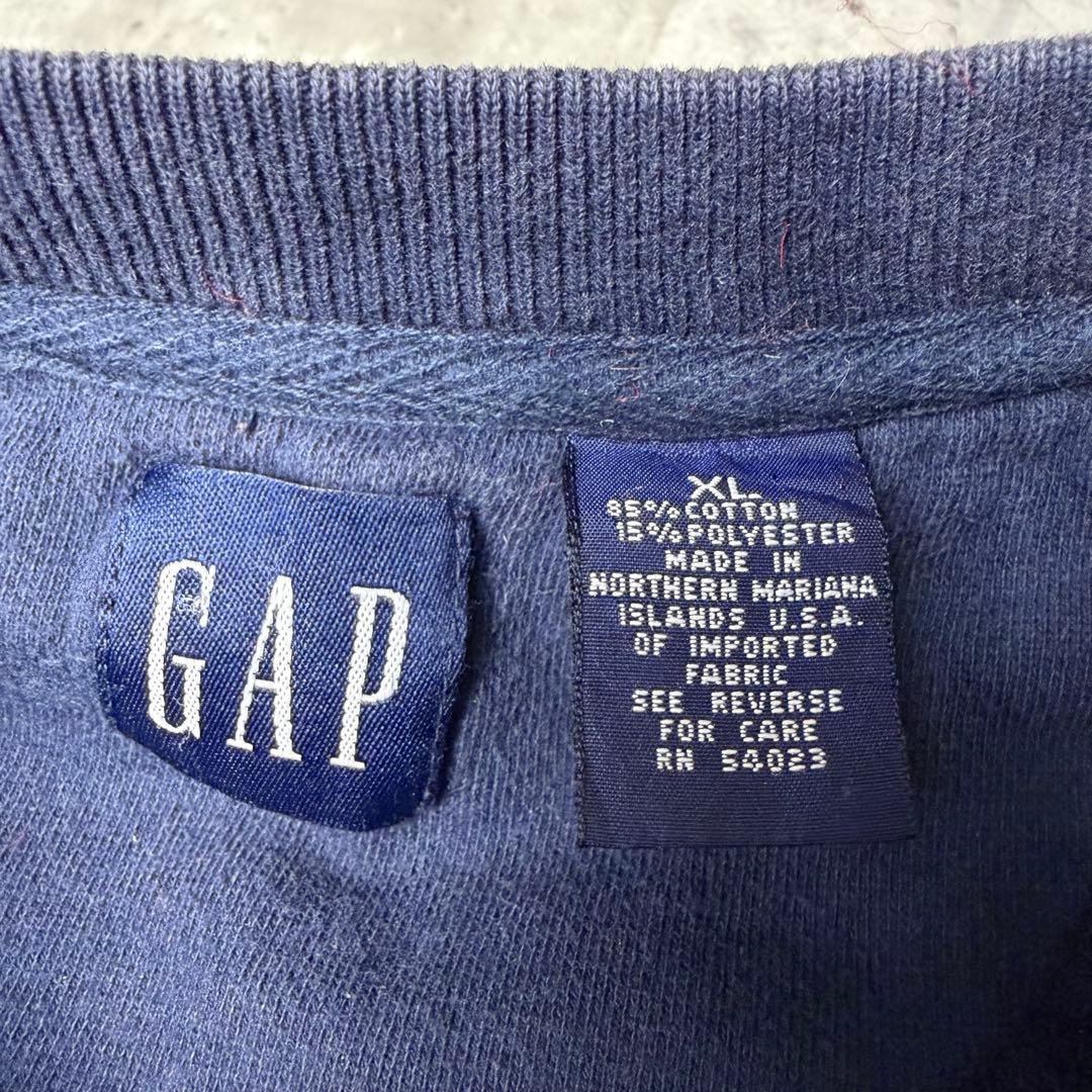 90s USA製 OLD GAP 無地 ブランク スウェット XL ネイビー 紺 - メルカリ