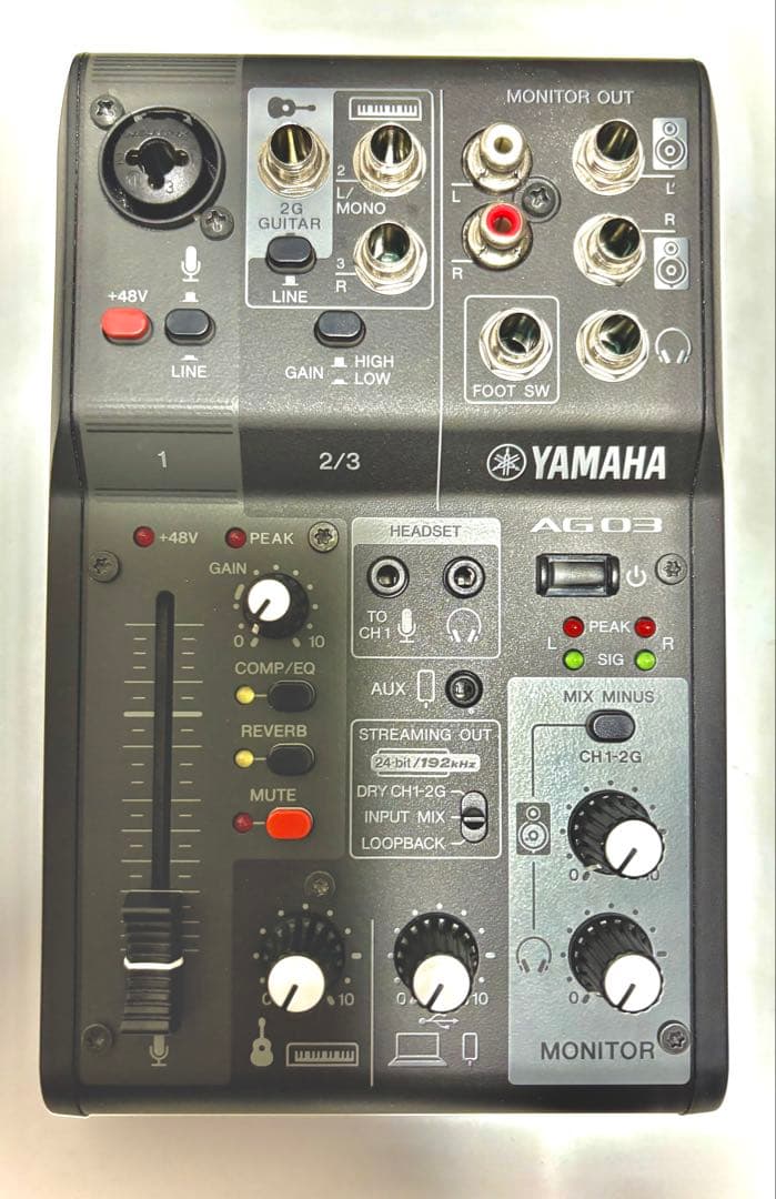 週末値引き】YAMAHA AG03 Mk2 オーディオインターフェース 週末値引き