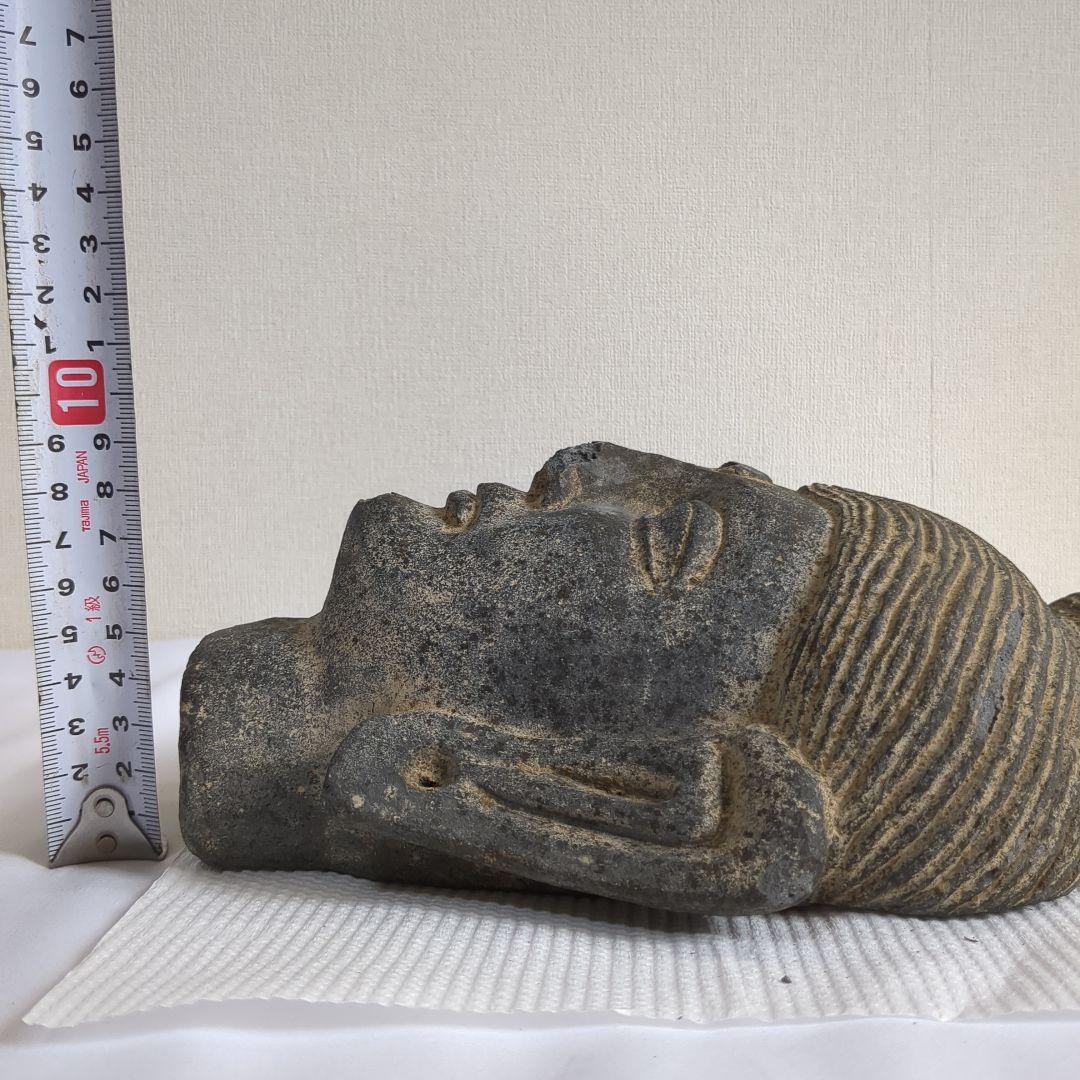 石製仏像頭部 彫刻オブジェ 中国古美術 ベストセラー
